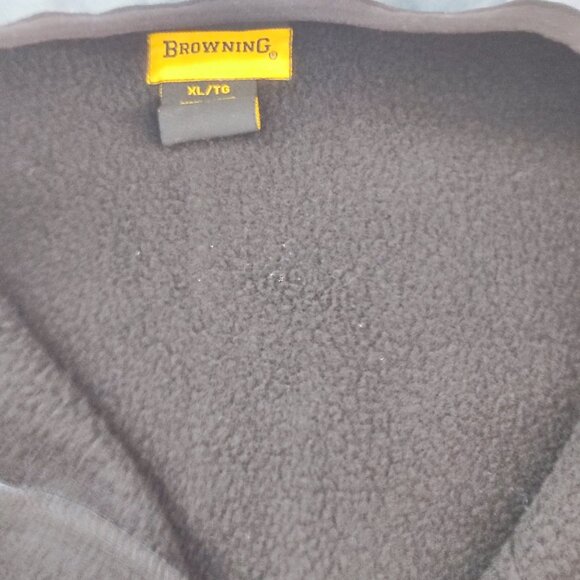 Browning shooter fleece jacket bluish grey black men's size XL - Picture 5 of 9